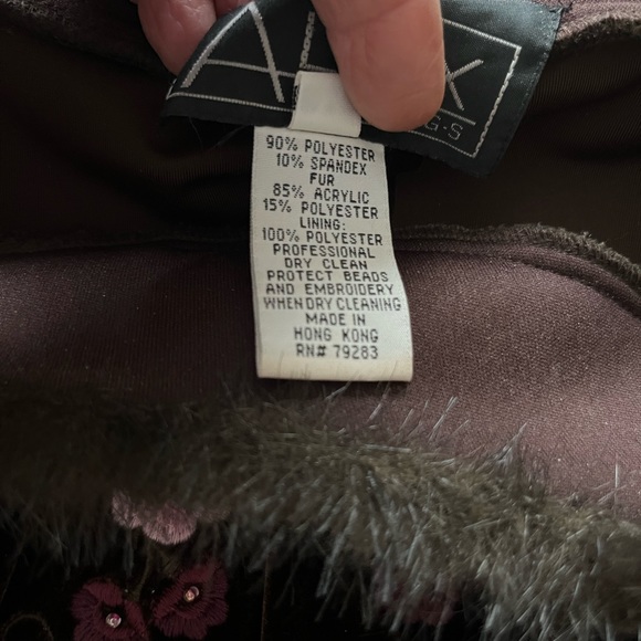 Alex evening shirt blouse Sexy off shoulder Faux fur Burgundy, soft, Valentines - Picture 7 of 10